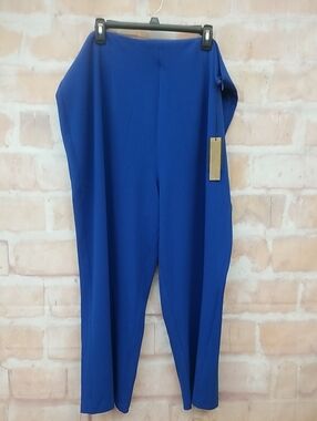 NWT Maree Pour Toi High-Waist Royal Blue Ponte Knit Pants Size 22